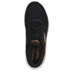 Skechers Sneakers & Athletic|Women's , Arch Fit 2.0 - Glow The Distance Sneaker Black/Rose Gold