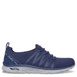 Skechers Slip-On Shoes|Women's , Arch Fit: Sunny - Creative Pass Sneaker Navy