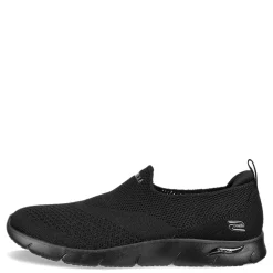 Skechers Slip-On Shoes|Women's , Arch Fit Refine - Don't Go Slip-On - Wide Width Black