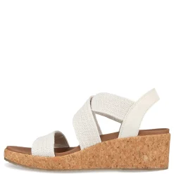 Skechers Wedges|Women's , Arch Fit Beverlee - Love Stays Sandal White