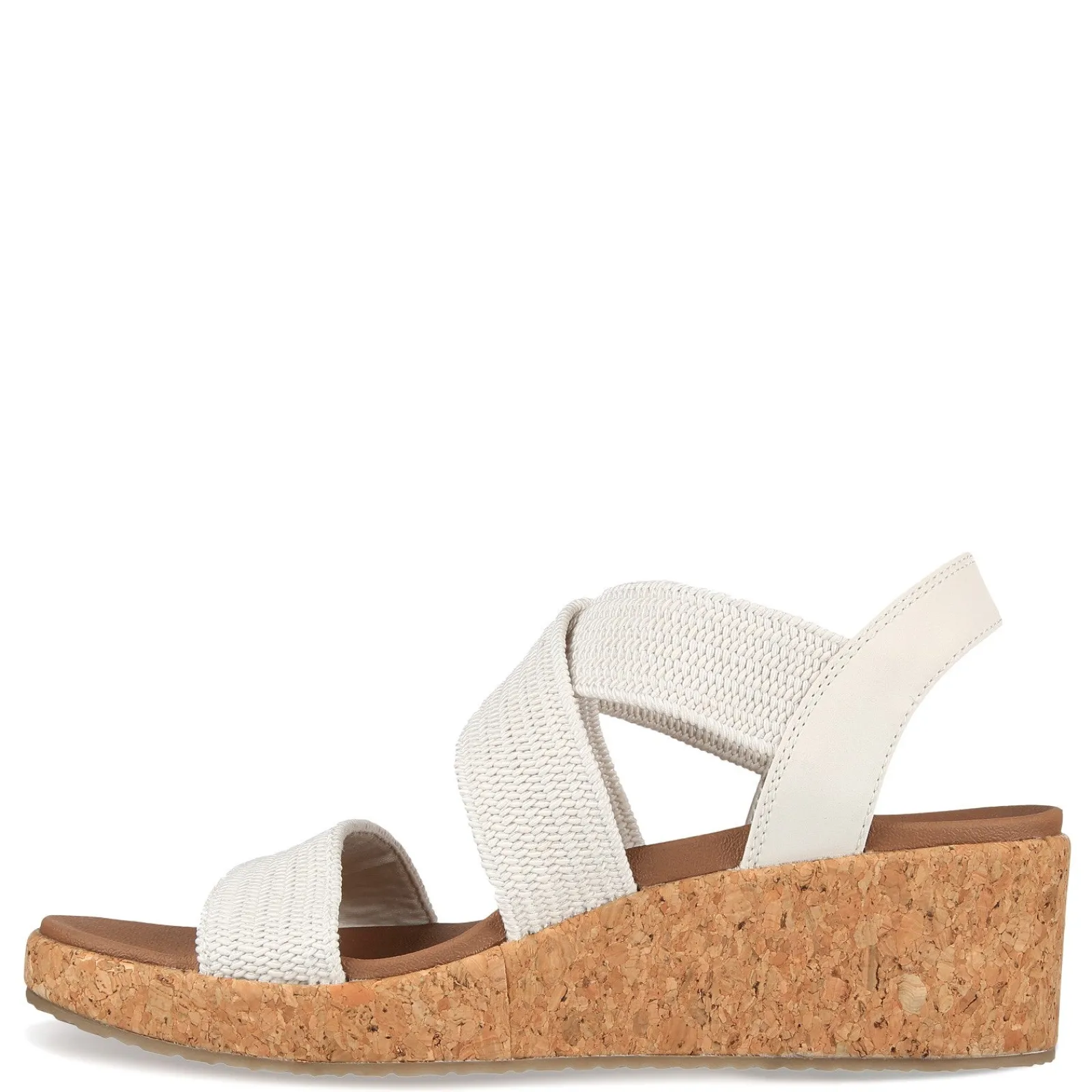 Skechers Wedges|Women's , Arch Fit Beverlee - Love Stays Sandal White