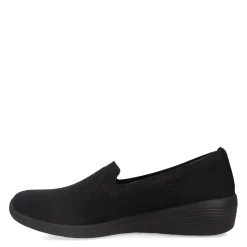 Skechers Sneakers & Athletic|Women's , Arya - Clear Skies Slip-On Black/Black