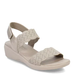 Skechers Wedges|Women's , Arya - On The Rise Sandal Taupe
