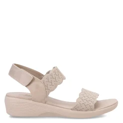 Skechers Wedges|Women's , Arya - On The Rise Sandal Taupe