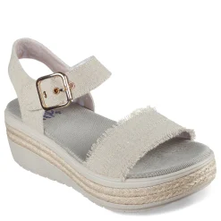 Skechers Wedges|Women's , BOBS - Empress Sandal Natural
