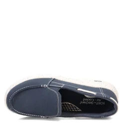 Skechers Loafers|Women's , BOBS Arch Fit Skipper - Playful Brisk Slip-On Navy