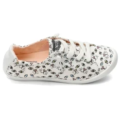 Skechers Slip-On Shoes|Women's , BOBS Beach Bingo - Painter Paws Sneaker White Multi