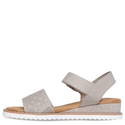 Skechers Sandals|Women's , BOBS Desert Kiss - Serendipitous Sandal Taupe