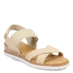 Skechers Sandals|Women's , BOBS Desert Kiss - Shore Enough Sandal Natural