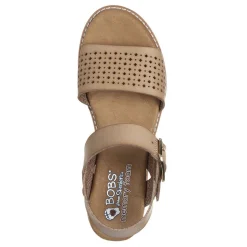 Skechers Sandals|Women's , BOBS Desert Kiss - Sunny Flair Sandal Natural