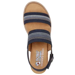 Skechers Sandals|Women's , BOBS Desert Kiss Hi - Tea Time Sandal Navy