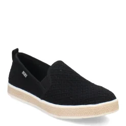 Skechers Slip-On Shoes|Women's , BOBS Flexpadrille Luxe - Summer Sky Slip-On Black