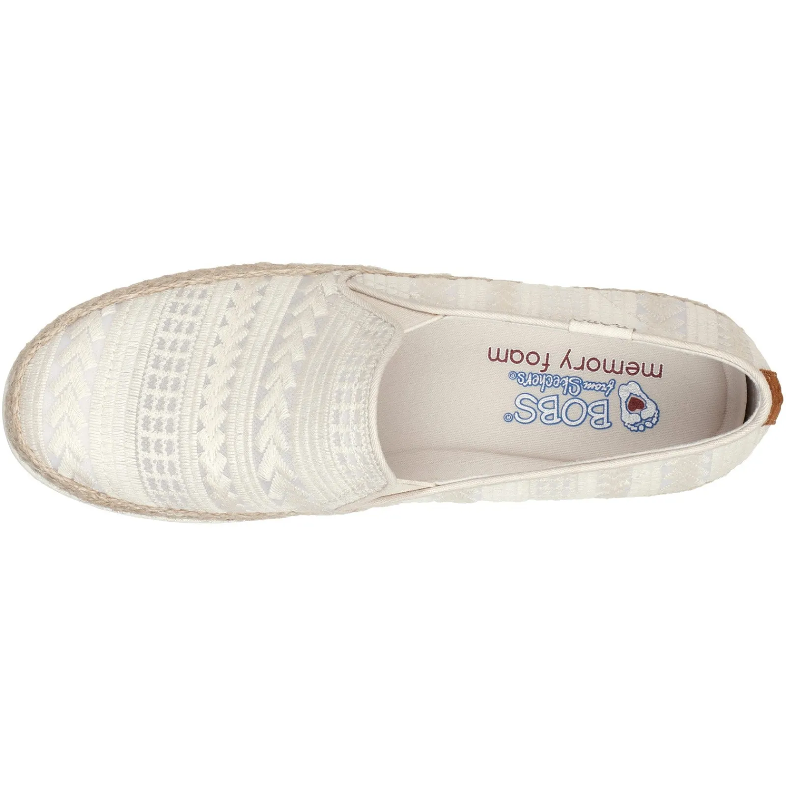 Skechers Loafers|Women's , BOBS Flexpadrille 3.0 Slip-On Natural
