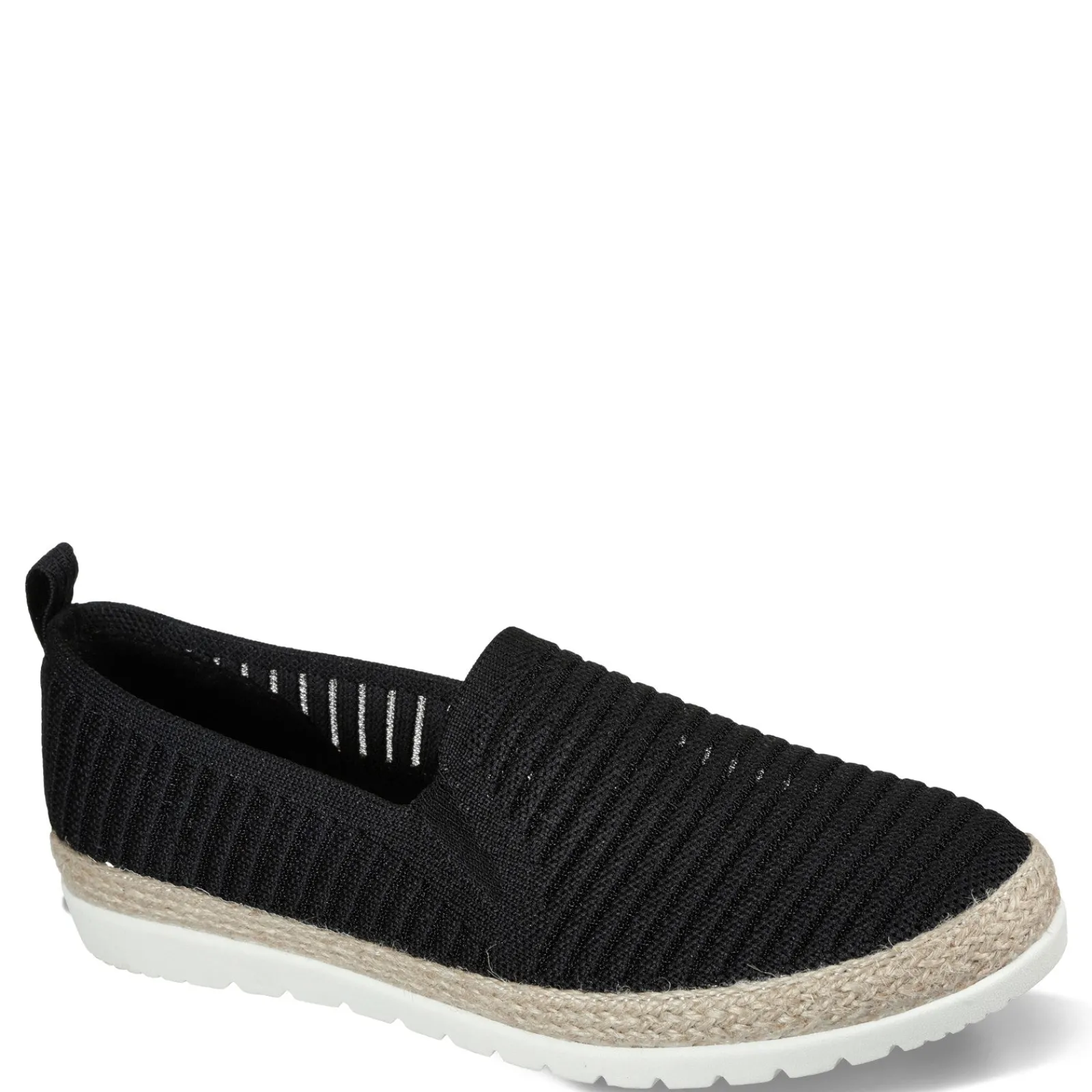 Skechers Loafers|Women's , BOBS Flexpadrille 3.0 - Pastel Sky Slip-On Black