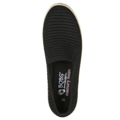 Skechers Flats|Women's , BOBS Flexpadrille 3.0 - Pastel Sky Slip-On Black