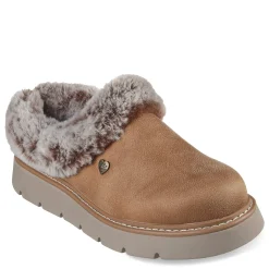 Skechers Clogs & Mules|Women's , BOBS Keepsakes Lite - Cozy Blend Clog Chestnut