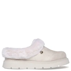 Skechers Slippers|Women's , BOBS Keepsakes Lite - Cozy Blend Clog Off White