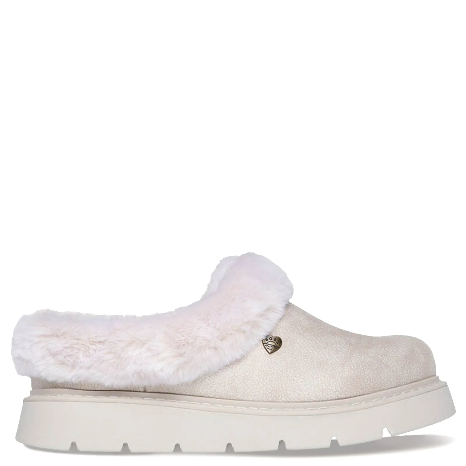 Skechers Slippers|Women's , BOBS Keepsakes Lite - Cozy Blend Clog Off White