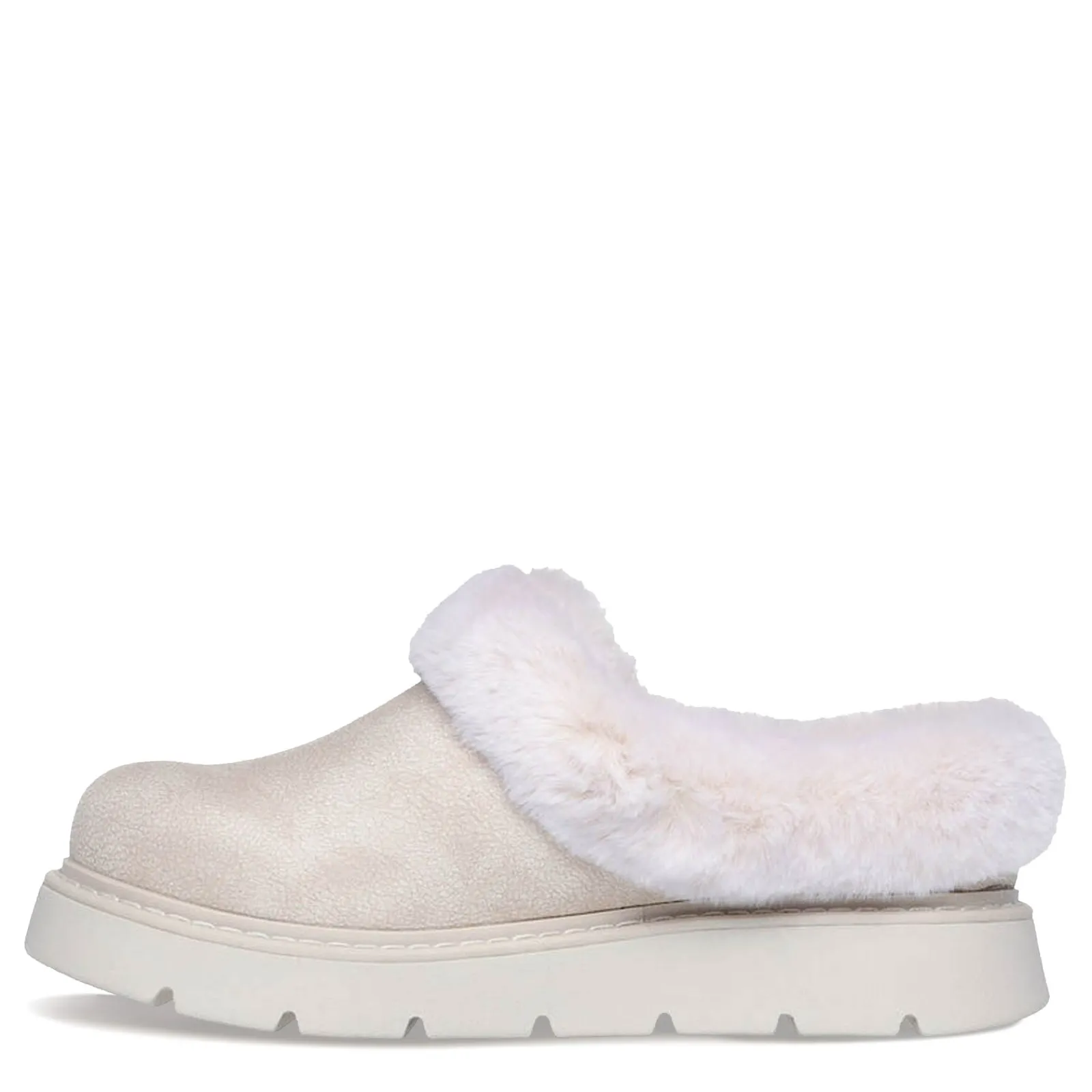 Skechers Slippers|Women's , BOBS Keepsakes Lite - Cozy Blend Clog Off White