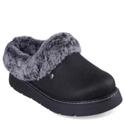 Skechers Slippers|Women's , BOBS Keepsakes Lite - Cozy Blend Clog Black
