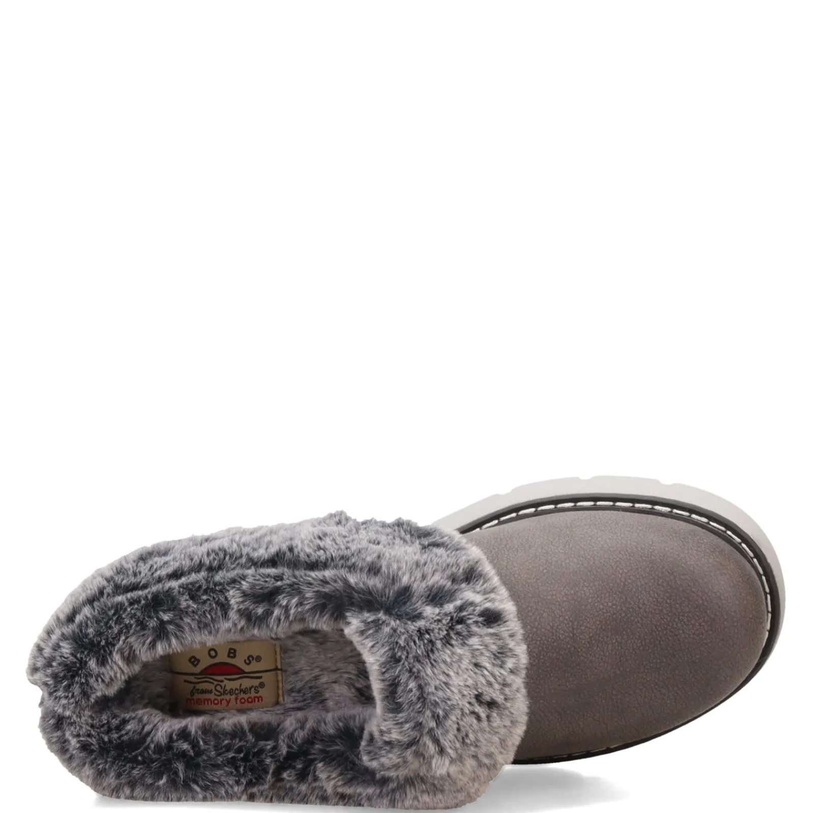 Skechers Slippers|Women's , BOBS Keepsakes Lite - Cozy Blend Clog Charcoal