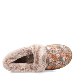 Skechers Slippers|Women's , BOBS Too Cozy - Family Pups Slipper Brown Multi