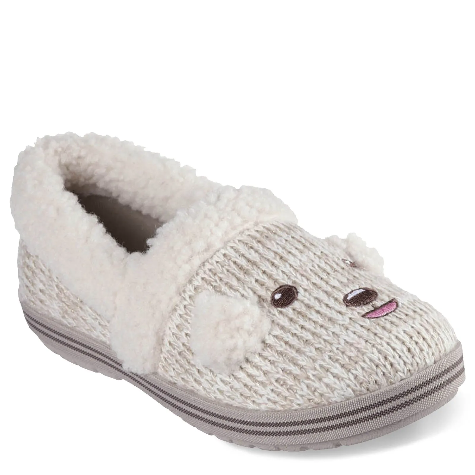 Skechers Slippers|Women's , BOBS Too Cozy - Puppy Pal Slipper Off White