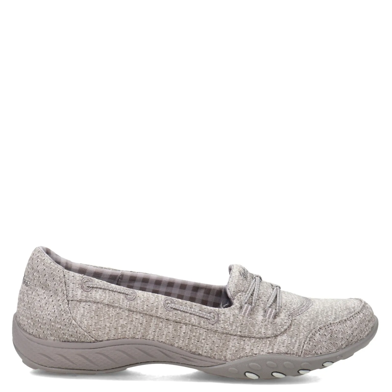 Skechers Loafers|Women's , Breathe Easy - Good Influence Slip-On Gray