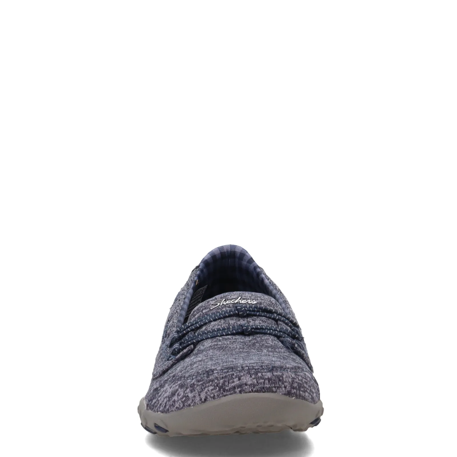 Skechers Flats|Women's , Breathe Easy - Good Influence Slip-On Navy
