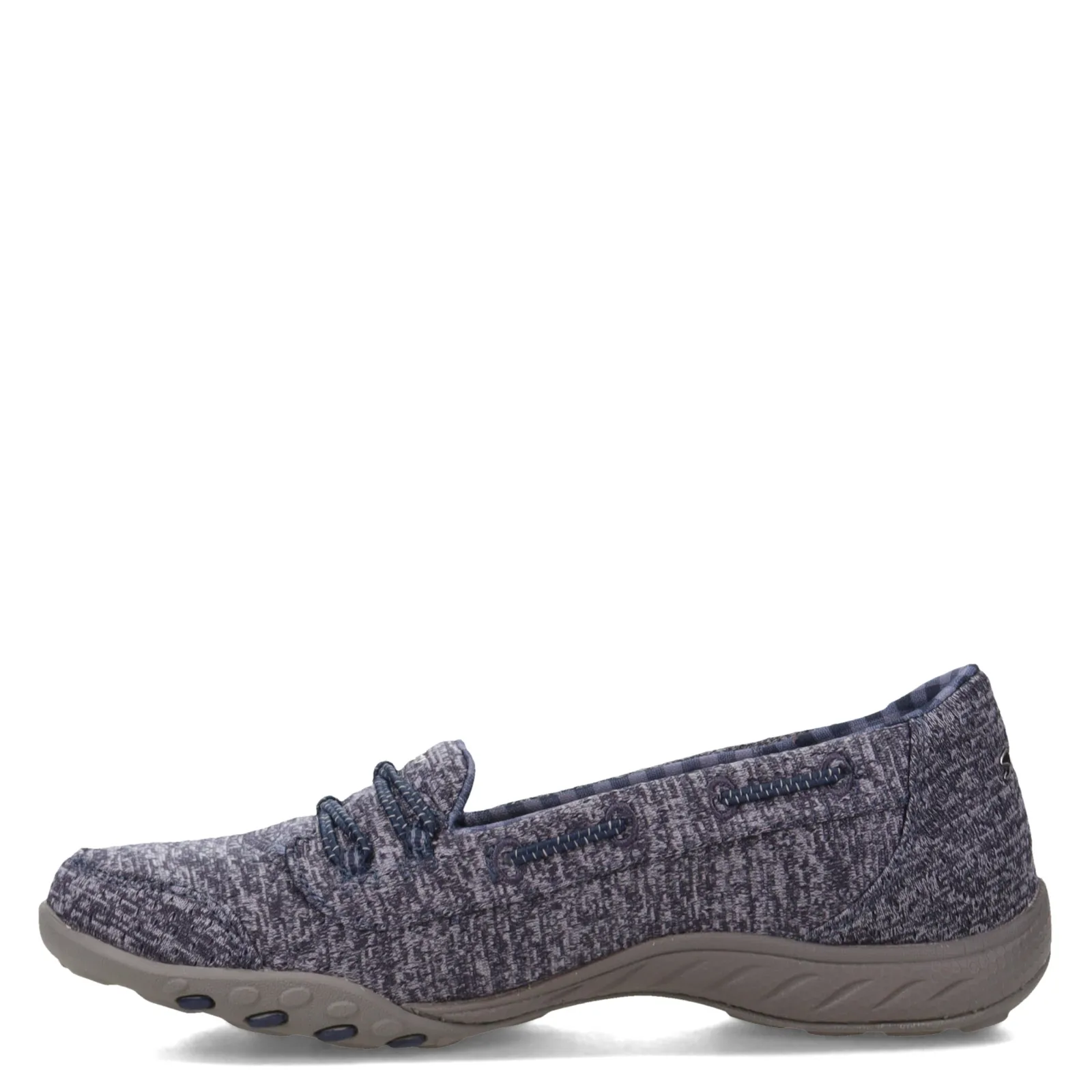 Skechers Flats|Women's , Breathe Easy - Good Influence Slip-On Navy