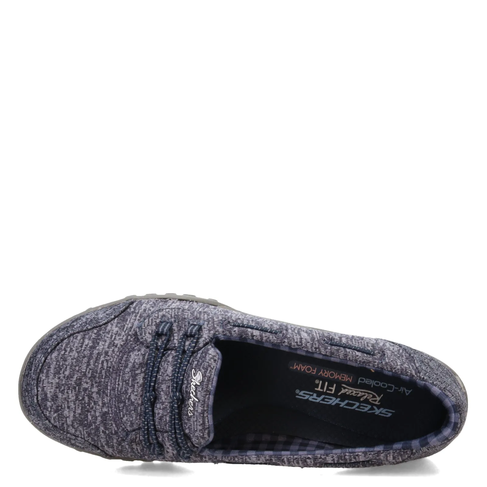Skechers Flats|Women's , Breathe Easy - Good Influence Slip-On Navy