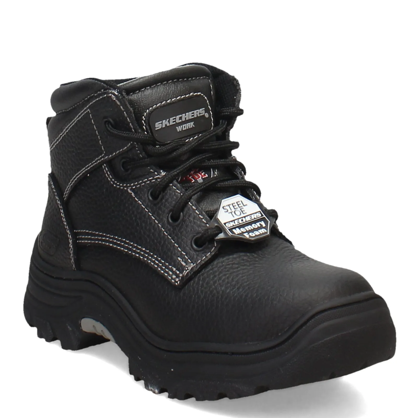 Skechers Work Work & Safety|Women's Skechers, Burgin Krabok Steel Toe Work Boot Black