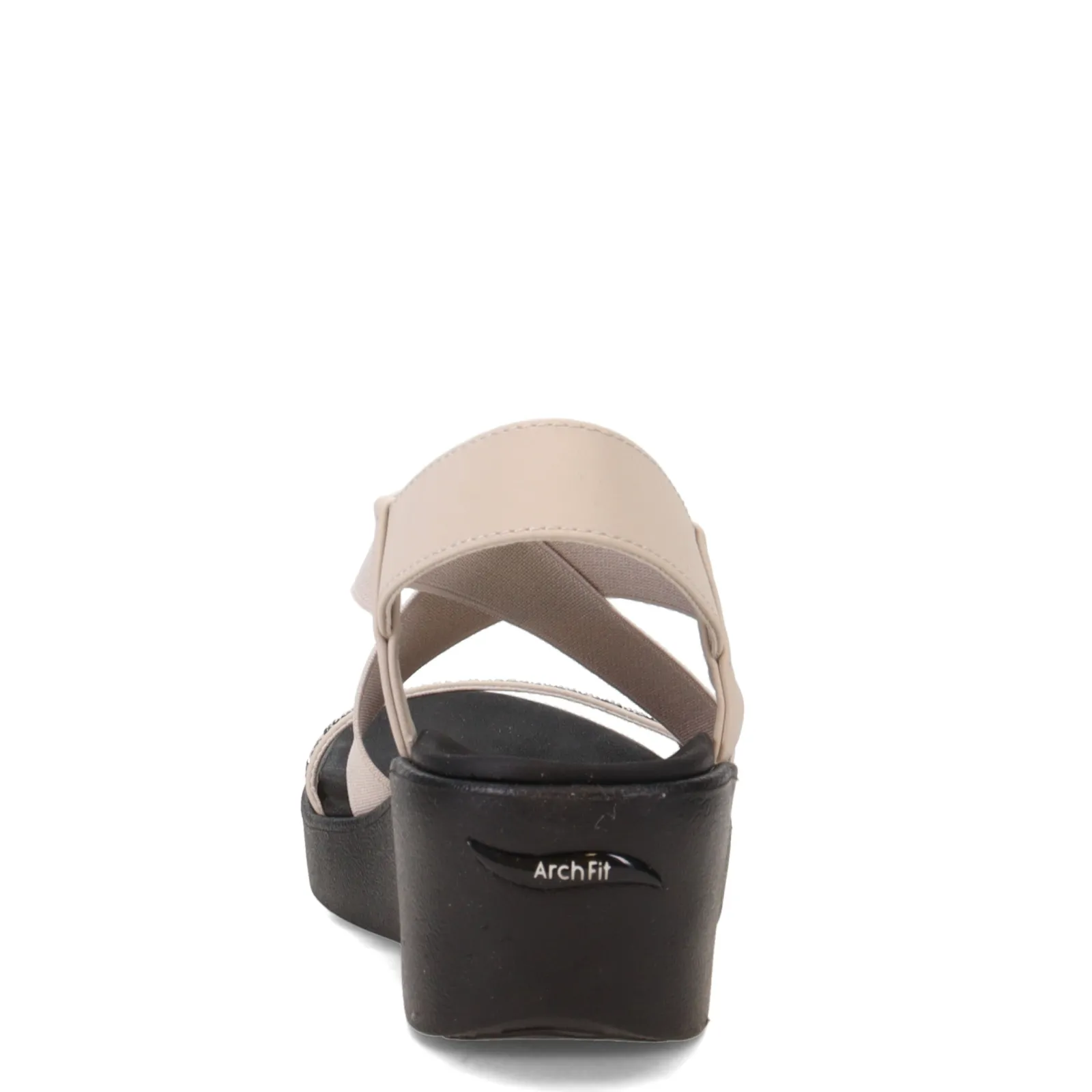 Skechers Wedges|Women's Cali, Arch Fit Rumble Sandal Stone