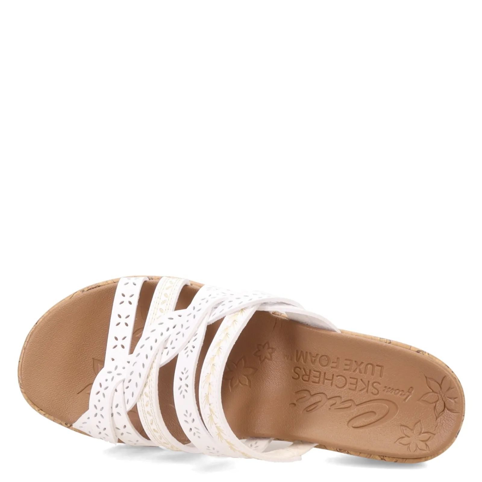 Skechers Wedges|Women's Cali, Beverlee - New Resort Sandal White