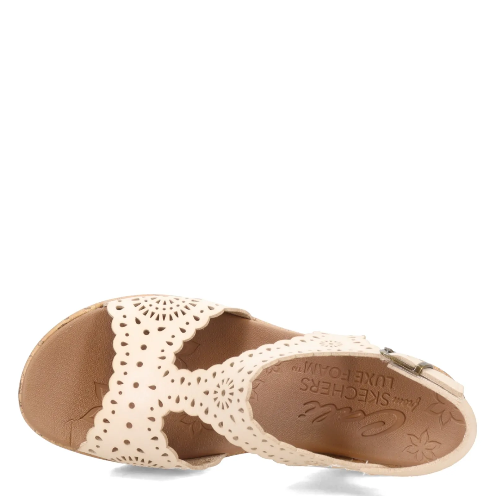 Skechers Wedges|Women's Cali, Beverlee - Easy To Adore Sandal Off White