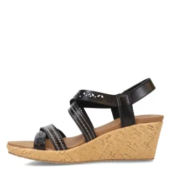 Skechers Wedges|Women's Cali, Beverlee - Delicate Glow Sandal Black