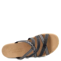 Skechers Wedges|Women's Cali, Beverlee - Tiger Posse Sandal Black