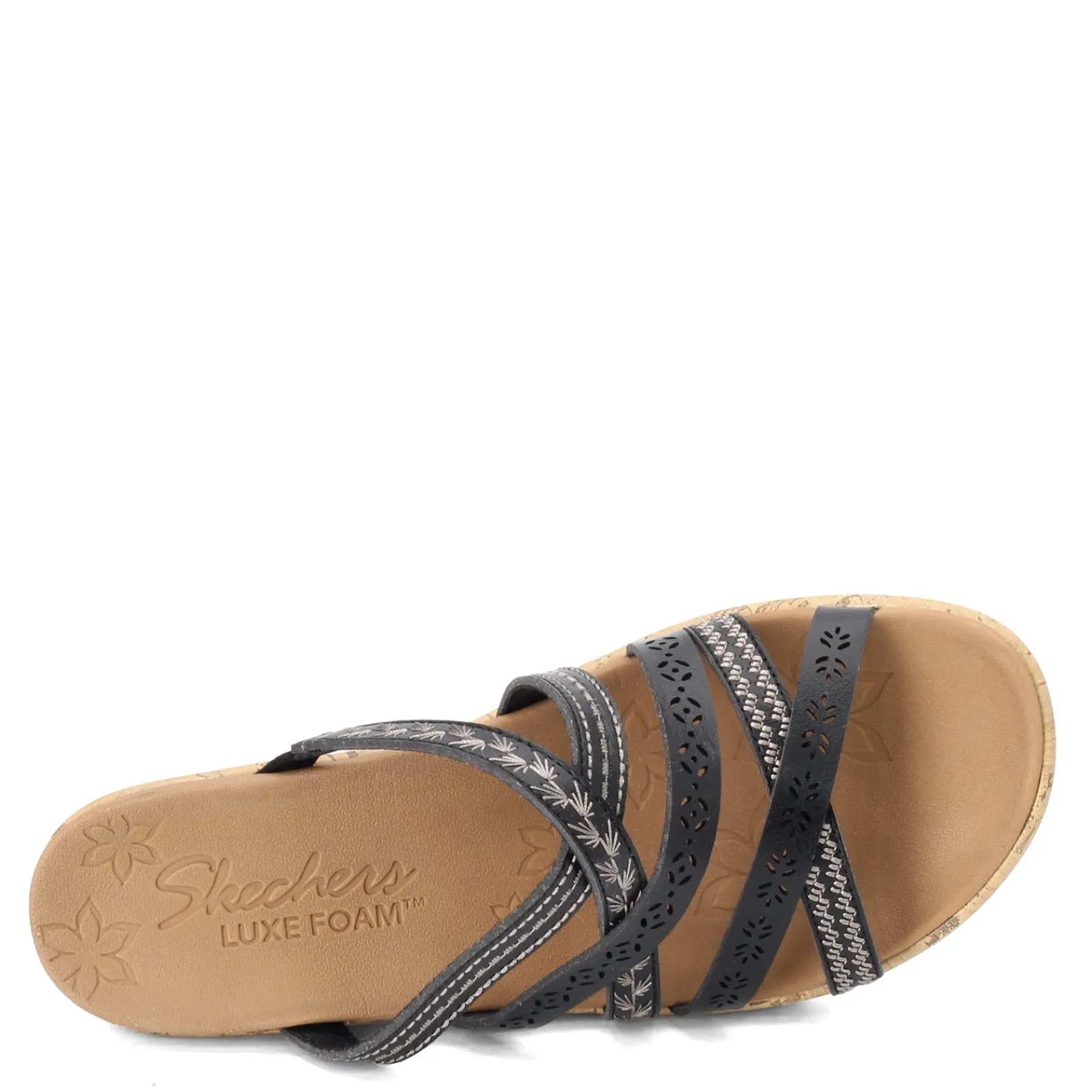 Skechers Wedges|Women's Cali, Beverlee - Tiger Posse Sandal Black