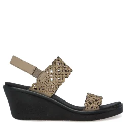 Skechers Wedges|Women's Cali, Rumble On - Sassy Dayz Sandal Taupe