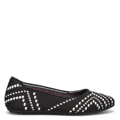 Skechers Flats|Women's , Cleo 2.0 - Be Amazed Flat Black/White