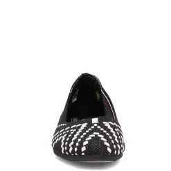 Skechers Flats|Women's , Cleo 2.0 - Be Amazed Flat Black/White