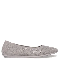 Skechers Flats|Women's , Cleo 2.0 - Glitzy Daze Flat Taupe