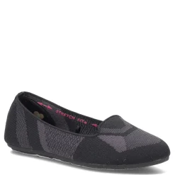 Skechers Flats|Women's , Cleo 2.0 - I'm Impressed Flat Black/Charcoal
