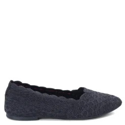 Skechers Flats|Women's , Cleo - Honeycomb Flat Black
