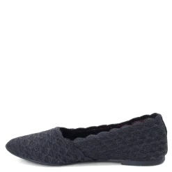 Skechers Flats|Women's , Cleo - Honeycomb Flat Black