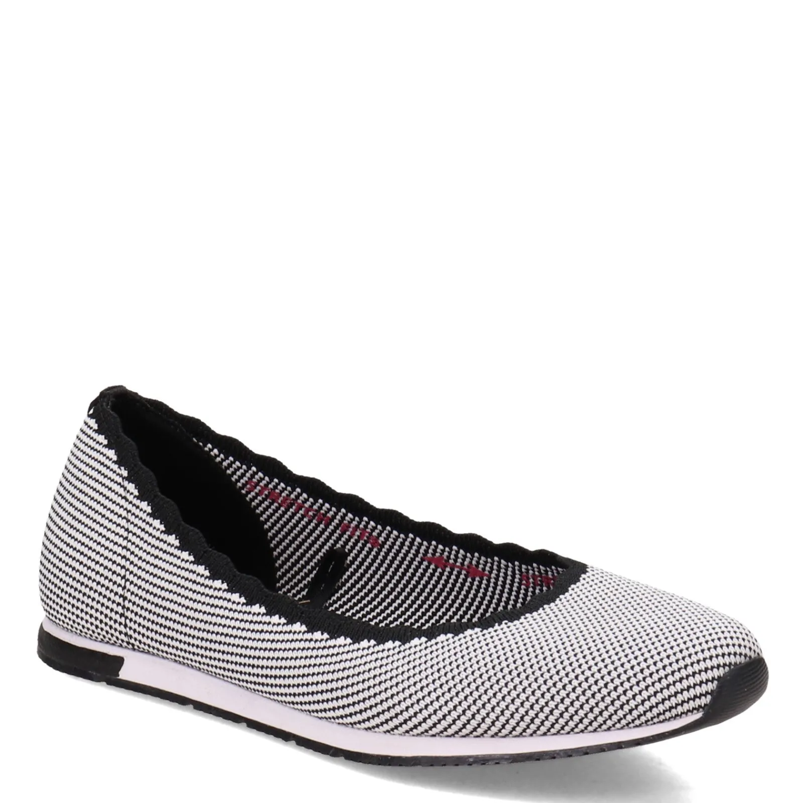 Skechers Slip-On Shoes|Women's , Cleo Jogger - Quick-Wit Slip-On White/Black