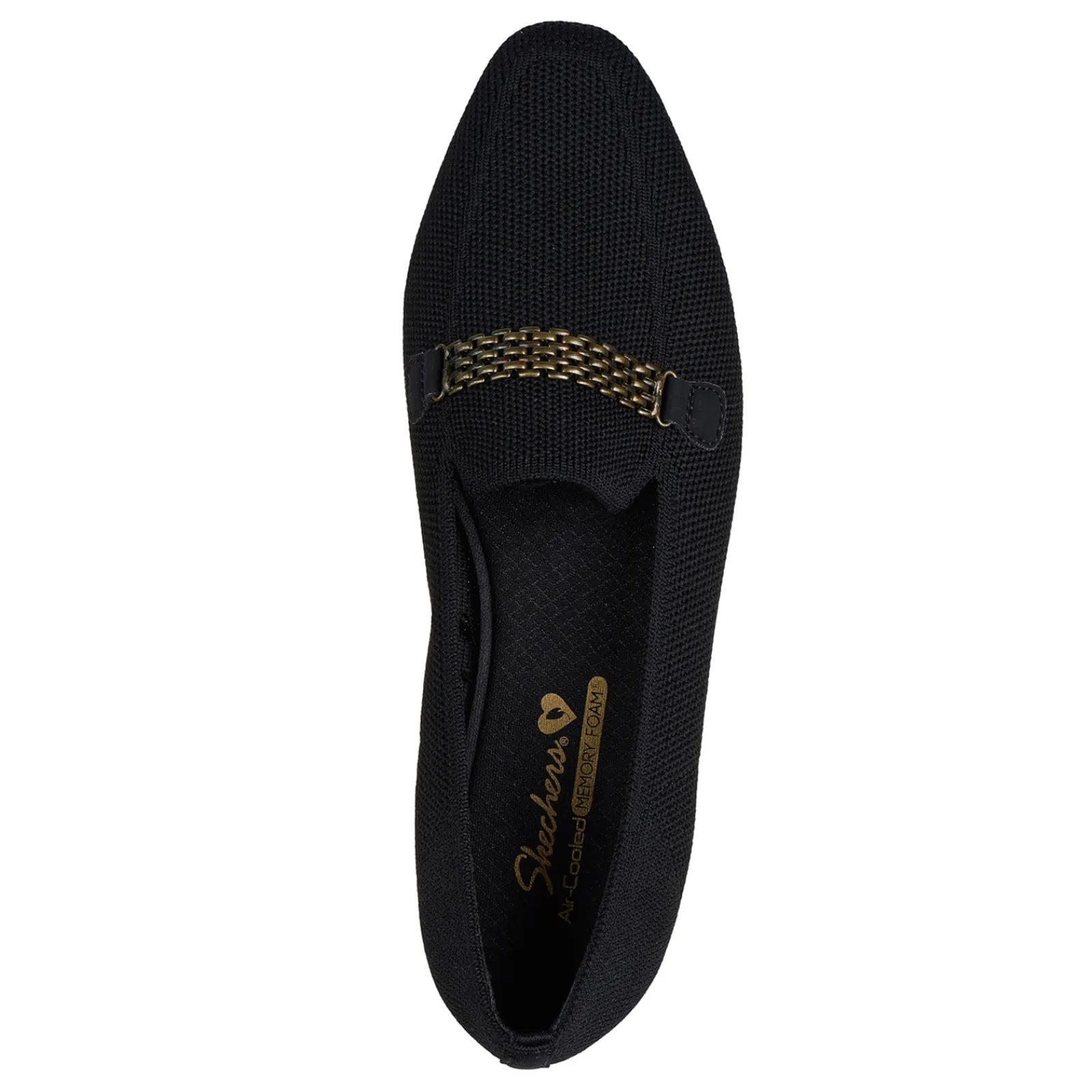 Skechers Flats|Women's , Cleo Snip - High Fashion Flat Black