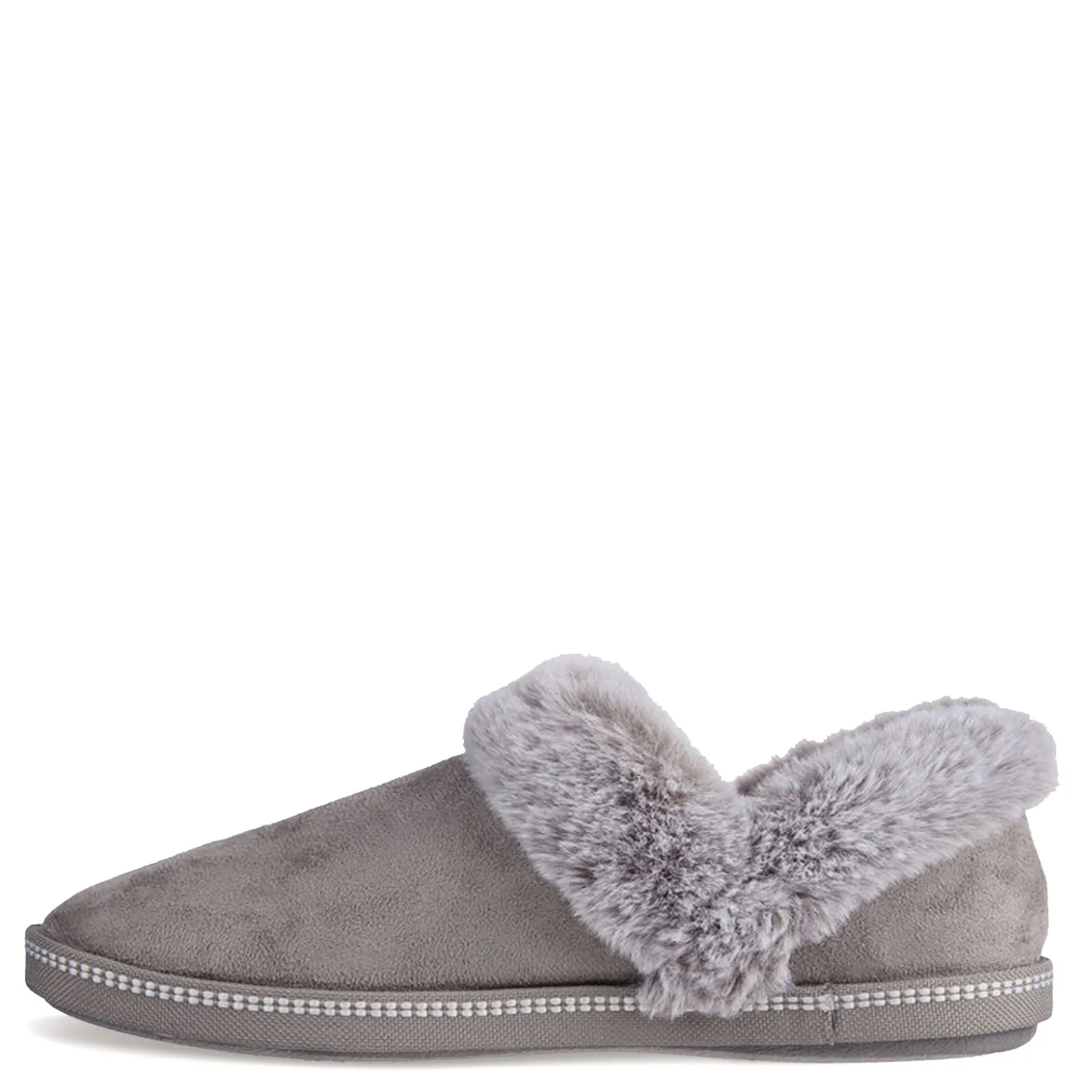 Skechers Slippers|Women's , Cozy Campfire Fresh Toast Slipper - Wide Width Charcoal