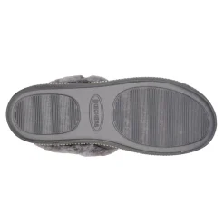 Skechers Slippers|Women's , Cozy Campfire Fresh Toast Slipper - Wide Width Charcoal