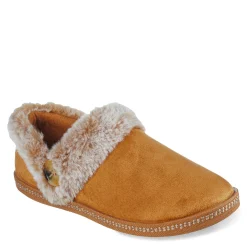 Skechers Slippers|Women's , Cozy Campfire Fresh Toast Slipper - Wide Width Chestnut